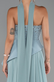 Long Turquoise Chiffon Evening Dress ABU5280