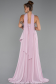 Long Powder Color Chiffon Evening Dress ABU5280