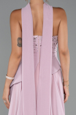 Long Powder Color Chiffon Evening Dress ABU5280