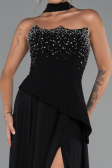 Long Black Chiffon Evening Dress ABU5280