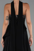 Long Black Chiffon Evening Dress ABU5280