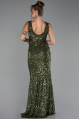 Long Olive Drab Evening Dress ABU5281