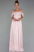 Long Powder Color Chiffon Cocktail Dress ABU5283