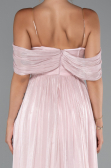 Long Powder Color Chiffon Cocktail Dress ABU5283