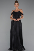 Long Black Chiffon Cocktail Dress ABU5283