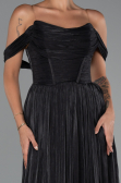 Long Black Chiffon Cocktail Dress ABU5283
