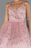 Short Powder Color Party Dress ABK2435