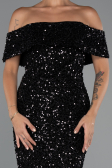 Midi Black Party Dress ABK2440