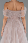Long Powder Color Evening Dress ABU5302
