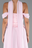Long Powder Color Chiffon Evening Dress ABU5327