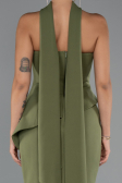 Long Olive Drab Mermaid Prom Dress ABU5329