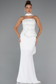 Long White Evening Dress ABU5320