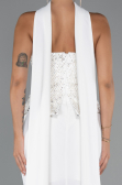 Long White Evening Dress ABU5320