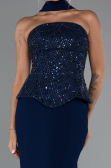 Long Navy Blue Evening Dress ABU5320