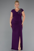 Long Purple Formal Plus Size Dress ABU5317