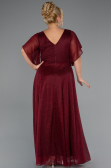 Long Burgundy Plus Size Evening Dress ABU5323