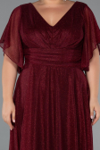 Long Burgundy Plus Size Evening Dress ABU5323