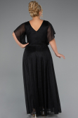 Long Black Plus Size Evening Dress ABU5323