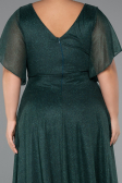 Long Emerald Green Plus Size Evening Dress ABU5323