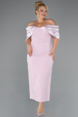 Midi Powder Color Plus Size Cocktail Dress ABK2379
