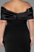 Midi Black Plus Size Cocktail Dress ABK2379