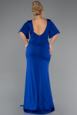 Long Sax Blue Plus Size Evening Dress ABU5287