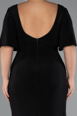 Long Black Plus Size Evening Dress ABU5287