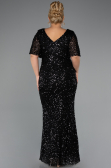 Long Black Formal Plus Size Dress ABU5318