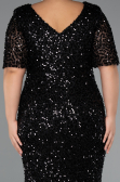 Long Black Formal Plus Size Dress ABU5318