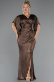 Copper Long Plus Size Evening Dress ABU3280
