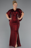 Long Burgundy Plus Size Evening Dress ABU3280