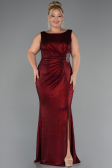 Long Burgundy Plus Size Evening Dress ABU5231