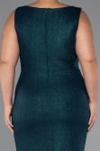 Long Emerald Green Plus Size Evening Dress ABU5231