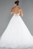 Long White Wedding Dress ABG159