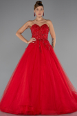 Long Red Special Design Engagement Dress ABU5341