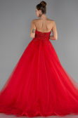 Long Red Special Design Engagement Dress ABU5341