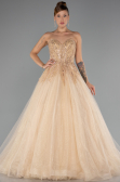 Long Gold Haute Couture Dress ABU5343