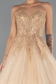 Long Gold Haute Couture Dress ABU5343