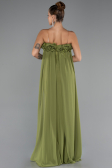 Long Pistachio Green Chiffon Prom Gown ABU5351