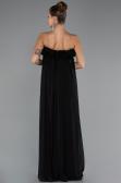 Long Black Chiffon Prom Gown ABU5351