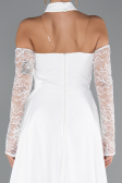 Long White Evening Dress ABU5355