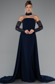 Long Navy Blue Evening Dress ABU5355