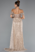 Long Gold Evening Dress ABU5338