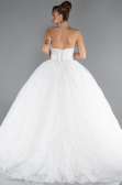 Long White Dantelle Wedding Dress ABG163