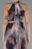 Onion Skin Long Invitation Dress ABU674