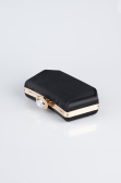 Black-Gold Satin Night Bag SH812