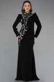Long Black Hijab Dress ABU5393