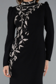 Long Black Hijab Dress ABU5393
