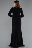Long Black Hijab Dress ABU5393