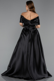 Long Black Beaded Evening Dress ABU5400